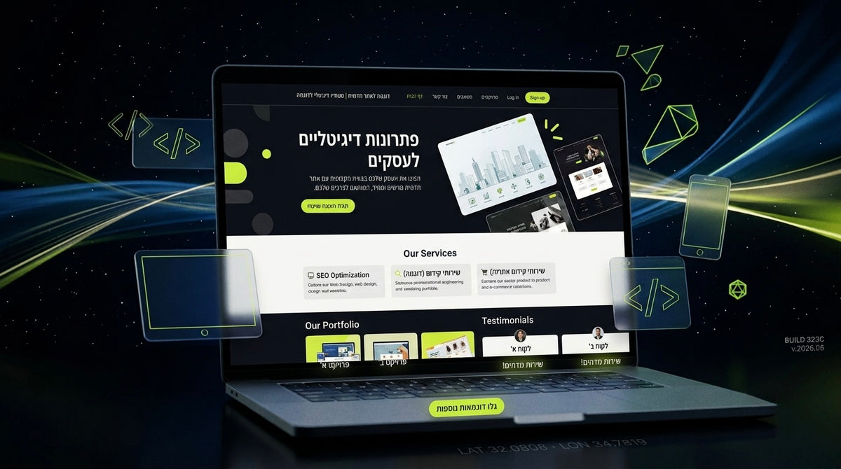 אתר תדמית פרימיום · השארת חותם דיגיטלי